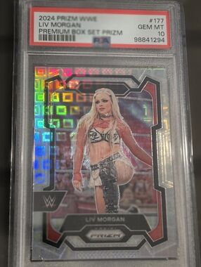 2024 Panini Prizm Liv Morgan Premium Box set numbered #58 of 199 PSA 10 Gem Mint